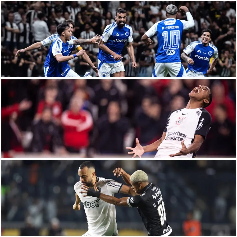Quartas de final da Copa do Brasil começam com vitória do Cruzeiro, empate no Rio e triunfo corinthiano