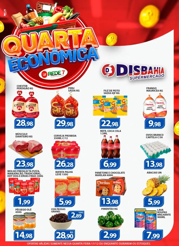 Economize na Quarta Econômica do Disbahia Supermercado!