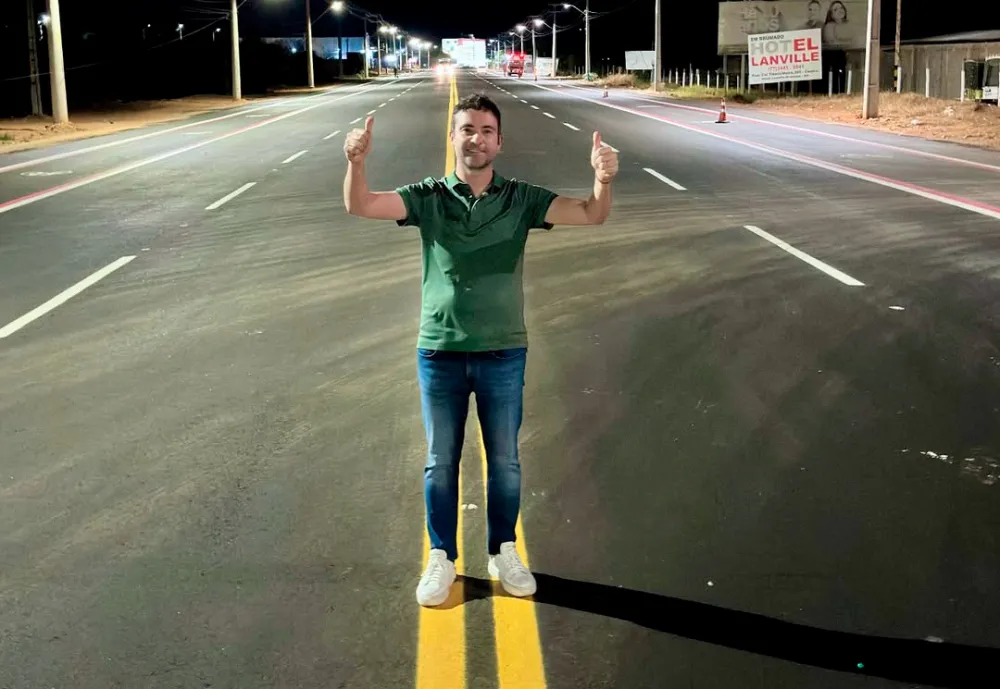 Prefeito Fabrício Abrantes destaca revitalização da Avenida Agnelo Azevedo: “Um novo cartão-postal de Brumado”