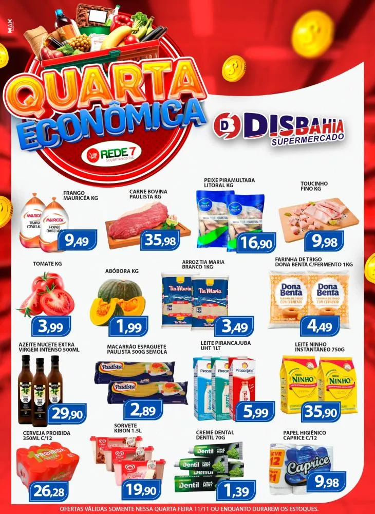 Economize na Quarta Econômica do Disbahia Supermercado!