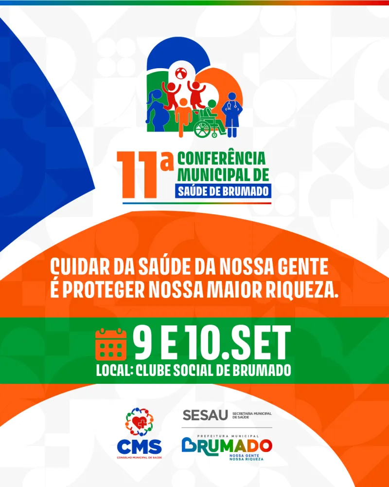 Brumado realizará 11ª Conferência Municipal de Saúde hoje (9) e amanhã (10)