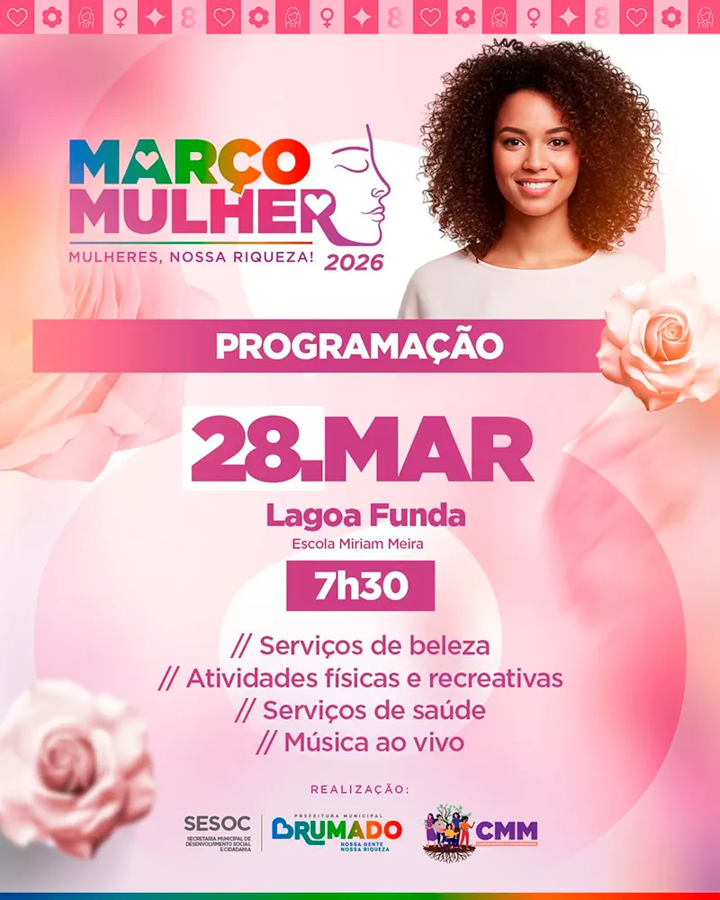 Última ação do Março Mulher será realizada na comunidade de Lagoa Funda em Brumado