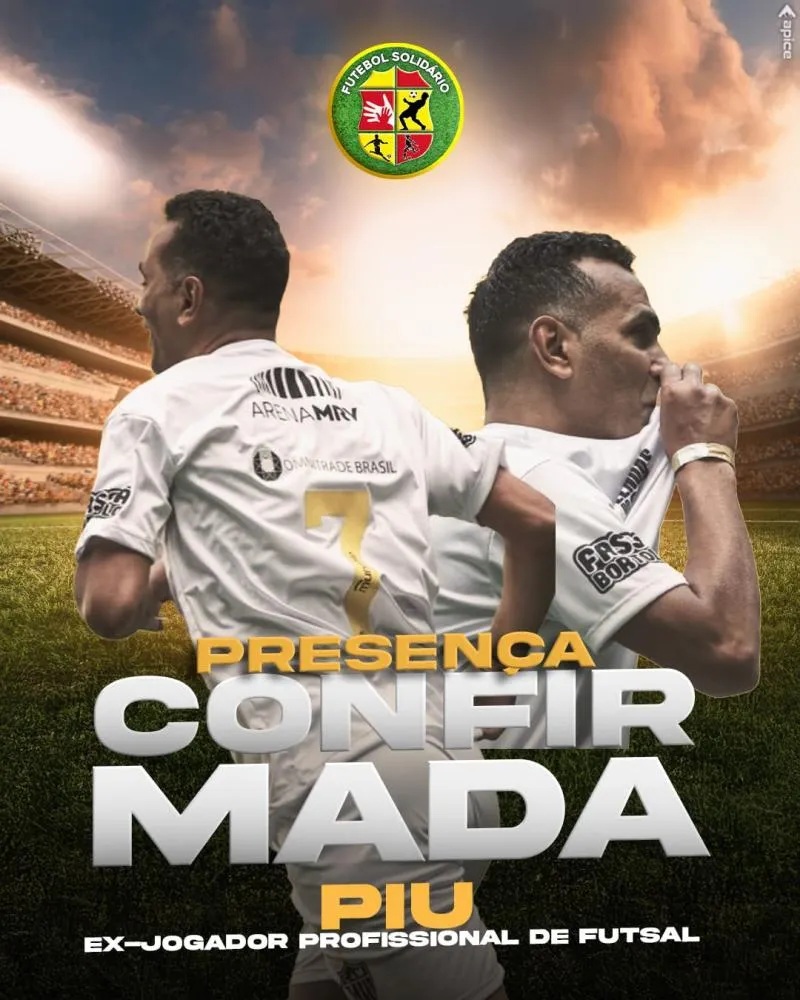 Piu, multicampeão do futsal, confirmado no Futebol Solidário em Brumado