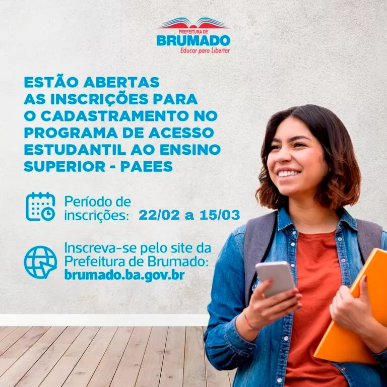 Brumado: Estão abertas as inscrições para o PAEES