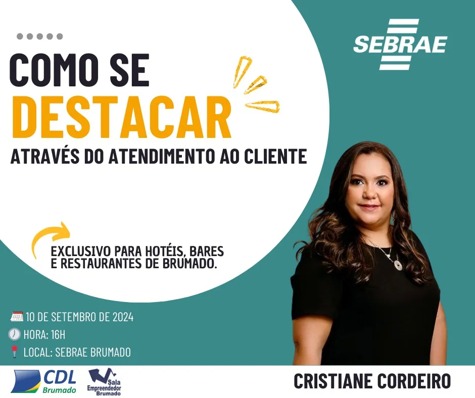 Brumado recebe palestra sobre atendimento ao cliente para hotéis, bares e restaurantes