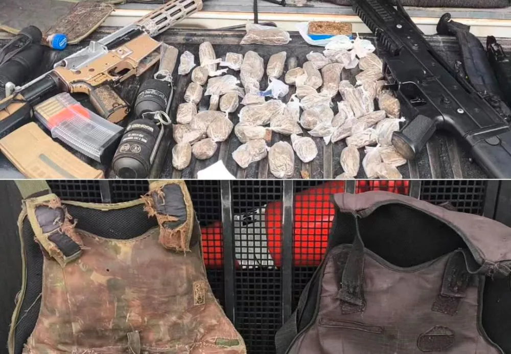 PM apreende fuzil de uso restrito e arsenal durante operação na zona rural de Iramaia