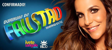 Ivete Sangalo irá sacudir o Domingão do Faustão deste domingo 1º