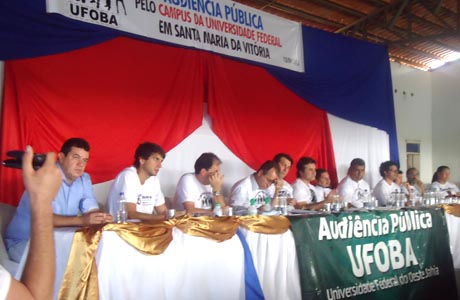 UFOBA: MARQUINHO PARTICIPOU DA AUDIÊNCIA PÚBLICA