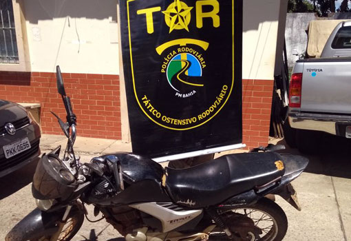 Brumado: TOR apreende motocicleta com as numerações de chassi e motor suprimidas
