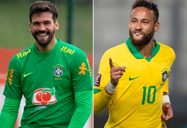 Alisson e Neymar são indicados ao The Best FIFA Awards 2020