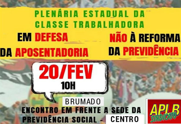 Brumado: APLB convoca trabalhadores da Educação para paralisação nesta quarta (20)