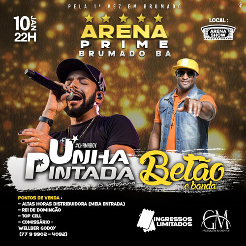 Arena Prime: ingressos já estão à venda