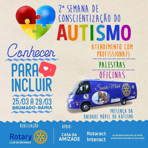  2° Semana de Conscientização do Autismo será realizada em Brumado