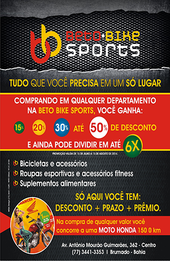 Beto Bike Sports: Confira as novidades do nosso departamento de esportes