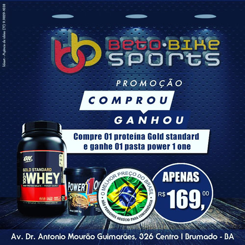 Beto Bike Sports: compre Proteína Gold por R$169,00