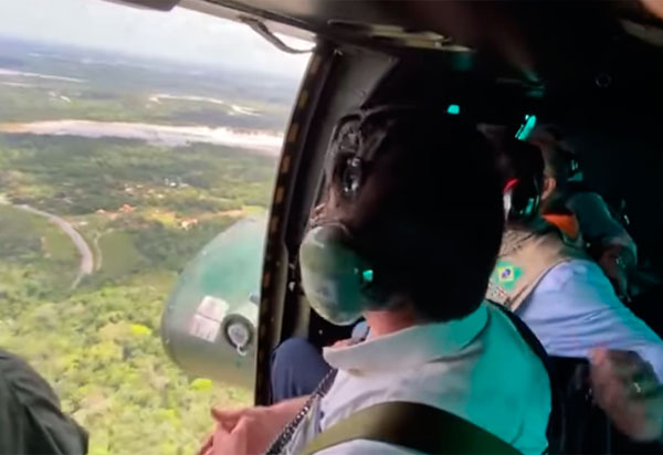 Presidente e ministros sobrevoam áreas atingidas pelas chuvas na BA