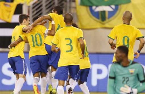 Em amistoso, Brasil vence Equador por 1 a 0 