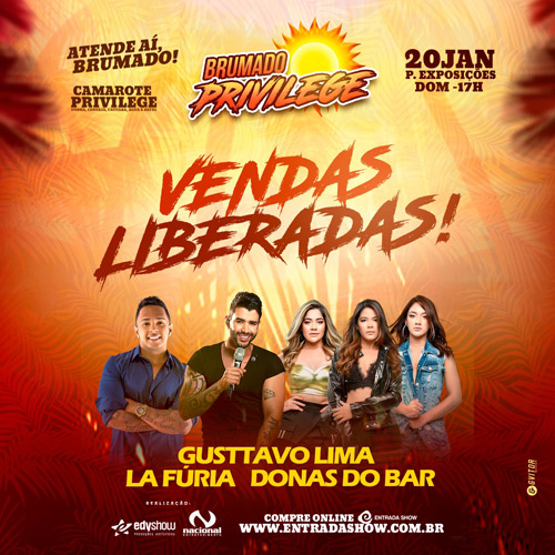 Brumado Privilege: adquira seu ingresso no primeiro lote; vendas liberadas