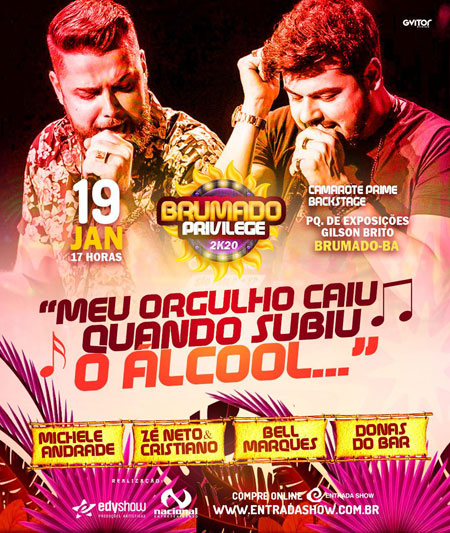 Brumado Privilege 2020: ingressos à venda nos postos autorizados