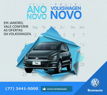 A Brumauto deseja aos amigos e clientes em Feliz Ano Novo