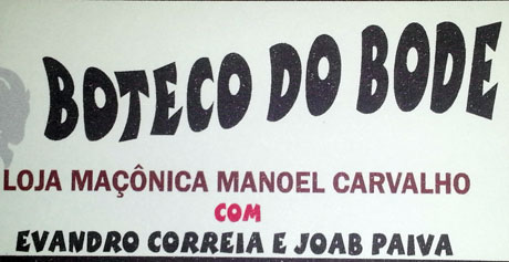 Loja Maçônica Manoel Carvalho realiza a festa 'Boteco do Bode'