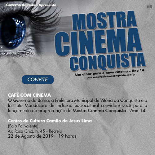 Café com Cinema lança oficialmente a programação da Mostra Cinema Conquista