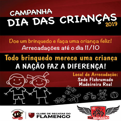 FlaBrumado: doe brinquedos, participe da campanha Dia das Crianças 2019