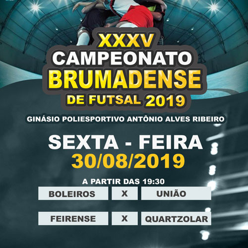 Começa nesta sexta-feira (30) o Campeonato Brumadense de Futsal