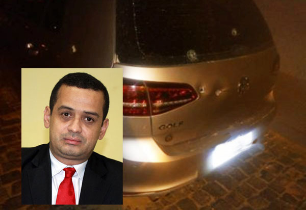 Brumado: ex-vereador e advogado Weliton Lopes tem carro alvejado por 5 tiros na noite de quarta (05)