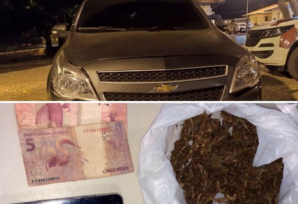 Homem é detido em Ibiassucê acusado de tráfico de drogas e adulteração de veículo