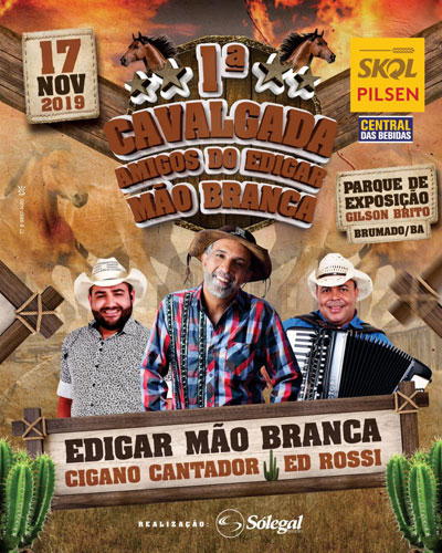  Brumado: 1ª Cavalgada Amigos do Edigar Mão Branca será realizada em nova data