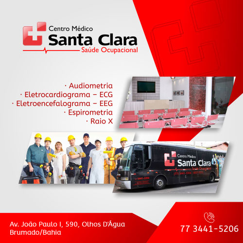 Em Brumado, Centro Médico Santa Clara, especialista em Saúde Ocupacional
