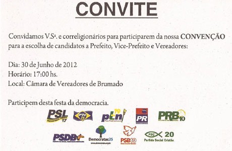 2012: GRUPO DE SITUAÇÃO REALIZARÁ CONVENÇÃO SÁBADO