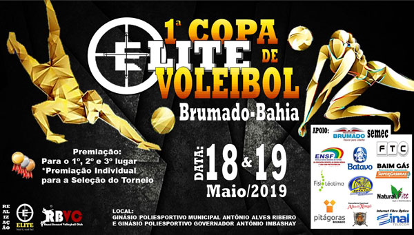 Brumado: será realizada a 1ª Copa Elite de Voleibol 