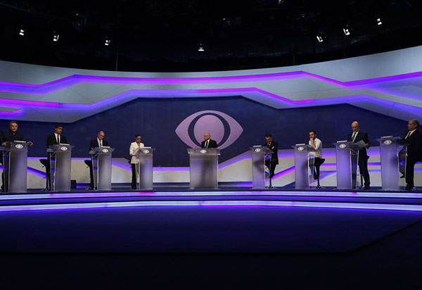 Band realiza primeiro debate e candidatos à Presidência; assista
