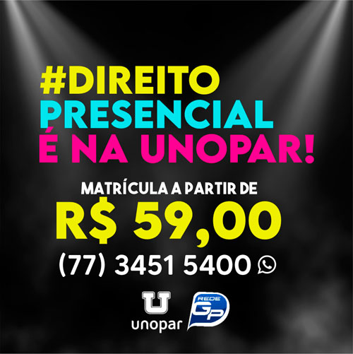 brumado: Faça Direito presencial na UNOPAR