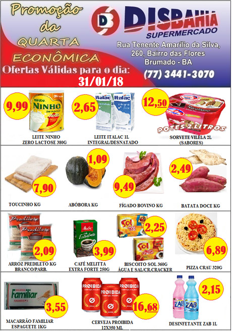 Hoje é dia de economizar na 'Quarta Econômica' do Disbahia