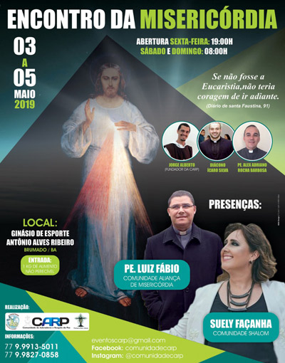 Tem início nesta sexta (03) o Encontro da Misericórdia em Brumado