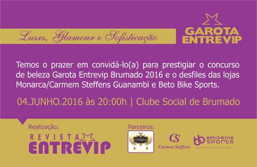 Garota Entrevip Brumado 2016 acontece neste sábado (04), no Clube Social