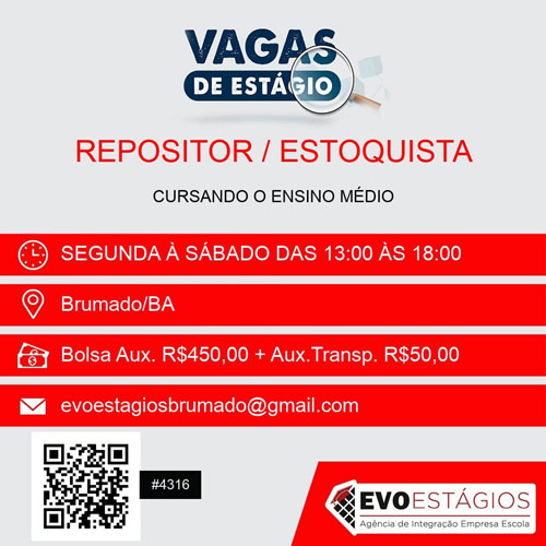 Oportunidade: Vaga de estágio para estudante