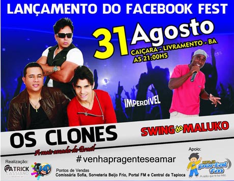 Neste sábado, 31, tem o 1º 'Facebook Fest' em Livramento