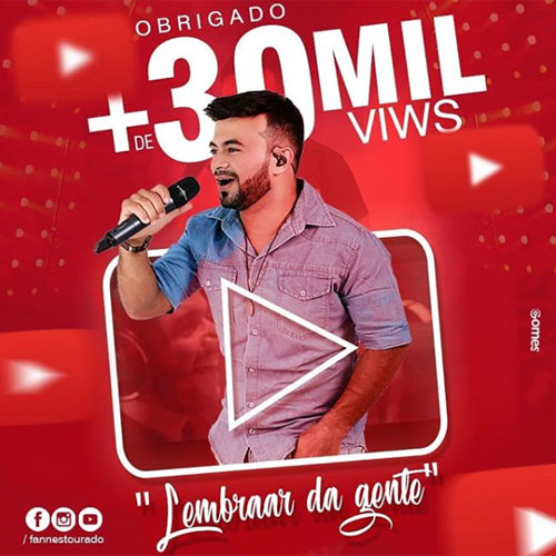 Fann Estourado é sucesso e bate 30 mil visualizações em clipe 'Lembrar da Gente'