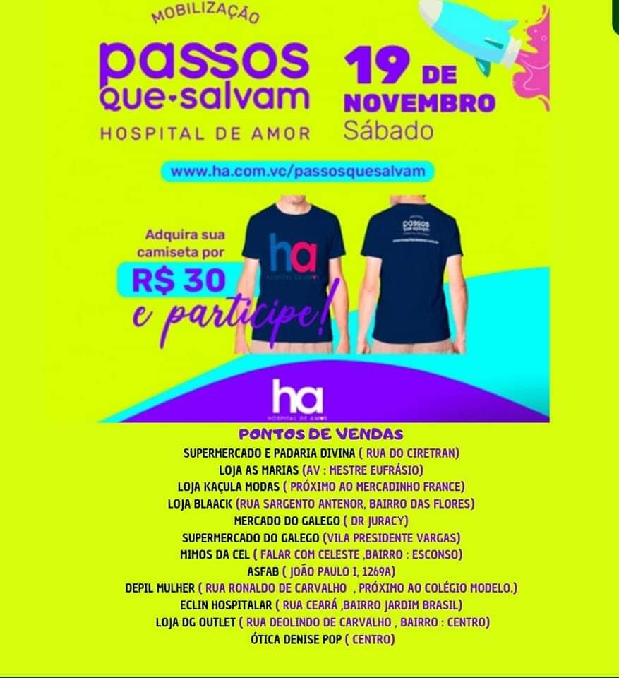 Brumado: Em 19 de novembro acontece mais uma edição da Mobilização ‘Passos que Salvam’