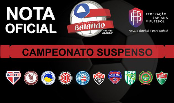 Coronavírus: FBF suspende o Baianão 2020 por tempo indeterminado
