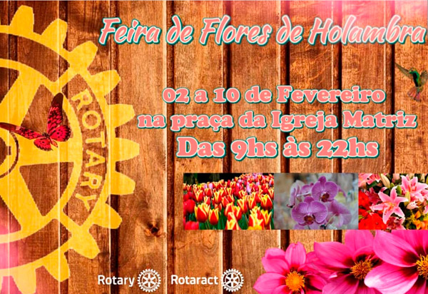 Brumado: Rotary Club de Brumado promoverá Feira de Flores de Holambra