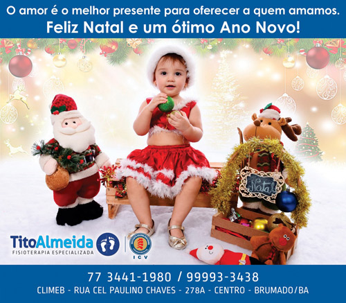 Fisioterapia Tito Almeida deseja um Feliz Natal