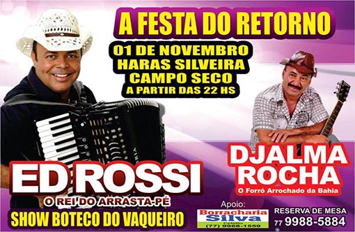 É neste sábado (1º) no Haras Silveira, a 'Festa do Retorno'