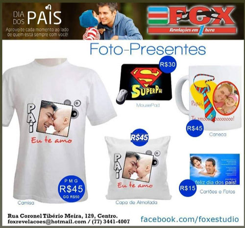 Brumado: Foto presente para o dia dos Pais é na Fox Revelações