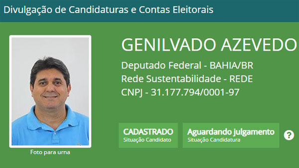 Brumado: candidatura de Genivaldo Azevedo a deputado federal é registrada no TSE
