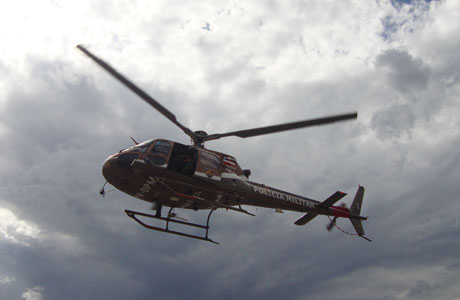 CONDEÚBA: HELICÓPTERO BUSCA ASSALTANTES DE BANCOS